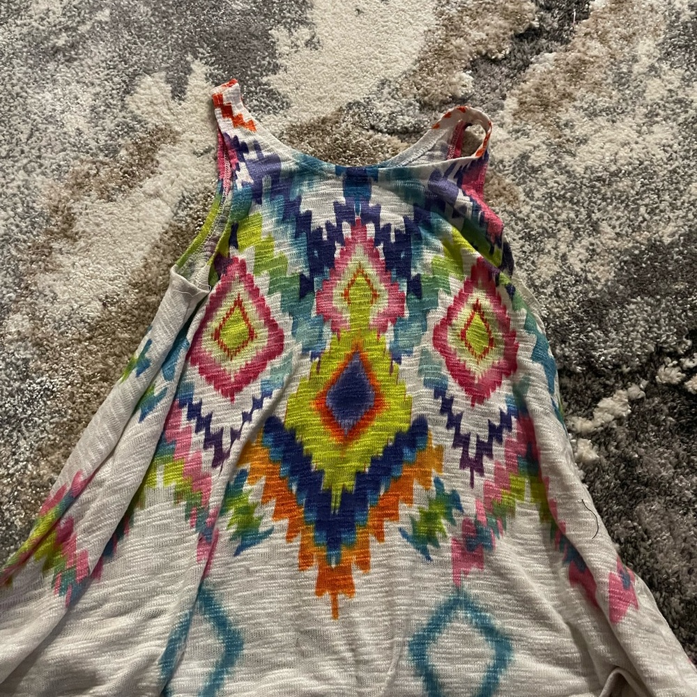 Colorful Geometric Print Women's Top